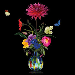 Flower vase - Fotokunst bloemen vaas 