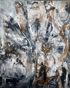 Hes vos schilderij abstract