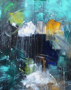 Abstract story - Monday - 110 x 140 cm - Schilderij abstract