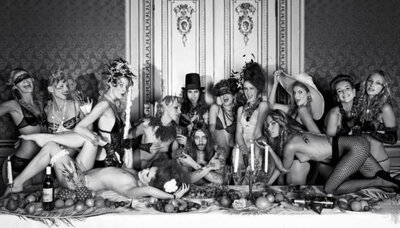 The last supper BW