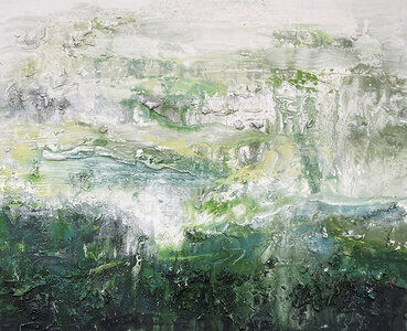 Spring in 't veld - 120 x 100 cm - Schilderij abstract
