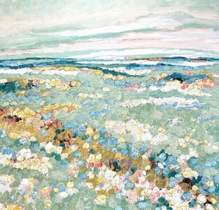 A lost day  - 120 x 120 cm- Schilderij landschap