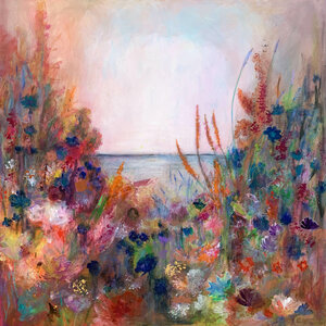Field of dreams - 130 x 130 cm - Schilderij landschap