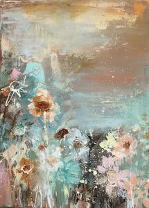 Love is in the air 2 - 50 x 70 cm - Schilderij abstract