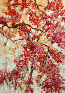 Dance of nature - 100 x 140 cm - Schilderij bloemen