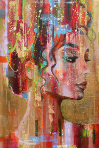 Samsara II - 100 x 160 cm- Schilderij Vrouw