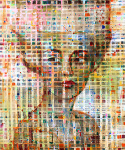 Lily II - 130 x 160 cm- Schilderij Vrouw