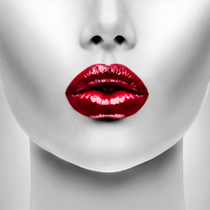 Red Lips - Fotokunst vrouw