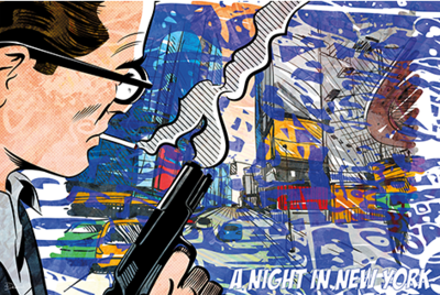 A Night in New York - Fotokunst popart