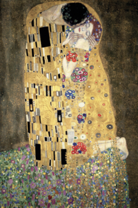 Fotokunst The kiss - Klimt