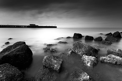 Coastal morning BW