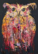 Schilderij uil
