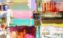 Groot schilderij abstract