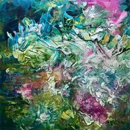 The-journey-100-x-100-cm-Epoxy-schilderij-Bloemen