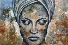 Pearl--150-x-100-cm-Schilderij-vrouw