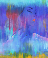 Lumineus-130-x-160-cm--Schilderij-vrouw
