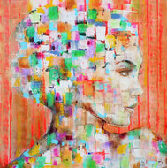 This-time-120-x-120-cm--Schilderij-vrouw