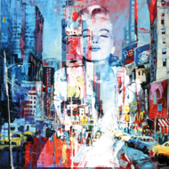 Marilyn-Monroe-Fotokunst-vrouw-100-x-100-cm-NU-IN-SALE