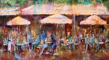 Café-de-Flore-180-x-100-cm--Schilderij-Terras