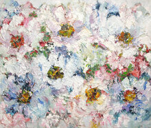Colors-in-white-130-x-110-cm-Bloemen-schilderij