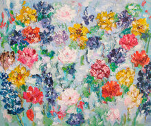 White-Serene-120-x-100-cm-Bloemen-schilderij