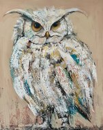 Intellectueel-120-x-150-cm-Schilderij-uil