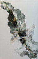 Leaves-150-x-100-cm-Schilderij-abstract