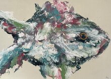 Sand-diver-140-x-100-cm-Schilderij-vis