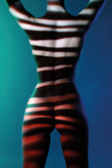 Striped-ll-Fotokunst-vrouw