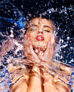 Splash-Fotokunst-vrouw
