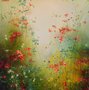 Midnight-dream-80-x-80-cm-Schilderij-bloemenveld