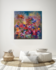 Kleurrijk abstract schilderij bloemen