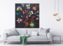 groot bloemen schilderij