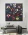 abstract bloemen schilderij