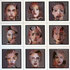 Brown Lines in Life - 66 x 66 cm - Epoxy schilderij portretten_8