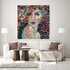 Face in the crowd - 140 x 150 cm- Schilderij vrouw_8