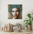 Inner thoughts - 110 x 110 - Vrouwen schilderij_8