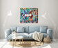 XOXO luv ya - 100 x 120 cm - Vrolijk schilderij_8