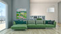 Green as grass - 100 x 100 cm- Schilderij landschap_8