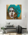 Fragments of light - 110 x 110 cm - Schilderij vrouw_8