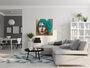 Fragments of light - 110 x 110 cm - Schilderij vrouw_8