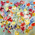 Gentili 120 x 120 cm Bloemen schilderij_8