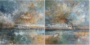 Serene horizons - 2 luik  - 200 x 100 cm - Schilderij Abstract_8