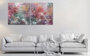 Pink moon - 2 luik  - 200 x 100 cm - Schilderij abstract_8