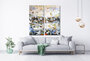 Serenity 150 x 150 cm Bloemen schilderij_8