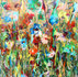 Today flowers - 120x120 x 120 cm - Schilderij bloem_8