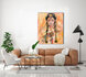 Moment of silence - 100 x 100 cm - Schilderij- vrouw_8