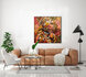 Colorful bohemian woman - 100 x 100 cm - Schilderij- vrouw_8