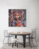 African beauty - 100 x 100 cm - Schilderij- vrouw_8